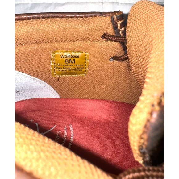 Twisted X Leather Lace-Up Moccasin Boots Size 8M Brown Casual Shoes Comfortable - Picture 3 of 5